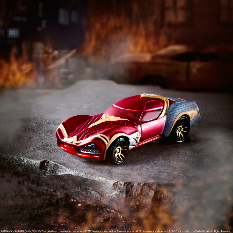 Illustration for article titled Hot Wheels Rolls Out Four New Character Cars, But Wonder Woman Steals the Show